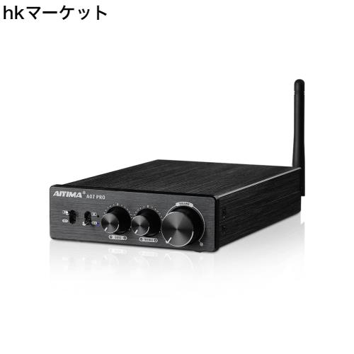 AIYIMA A07 PRO デスクトップアンプ TPA3255+QCC304X+N5532*5 Bluetooth 5.2 apt-x hd 300W*2 パワーアンプ Hifi AUDIO デスクトップアン