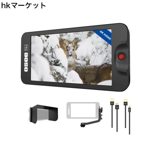 【PSE認証取得】OSEE T5+ 5.5 インチ カメラモニター ビデオモニター 1000nits 3D LUTのサポートIPS FHD 1920x1080 4K HDMI 出力/入力 信