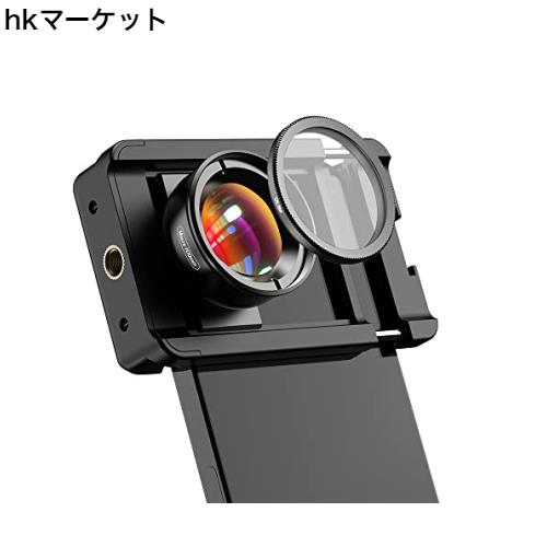 APEXEL 100mm HDマクロレンズ スマートフォン用 携帯用 レンズセット CPLフィルター付き 携帯便利 使用簡単 ストレッチクリップ付属 撮影 5,880円