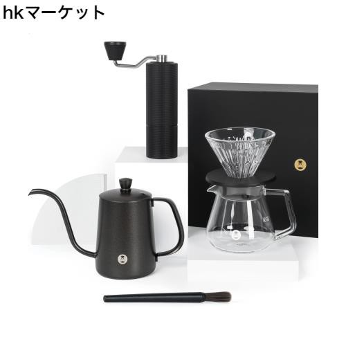 タイムモアTIMEMORE コーヒーセット 栗子C3 コーヒーミル コーヒー 用品 6 セット 手挽きコーヒードリップセット ステンレス臼 コーヒー