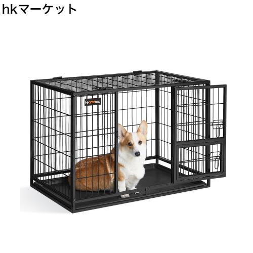 FEANDREA 犬ケージ 折りたたみ ペットケージ 中型犬 小型犬 FEANDREA 犬ケージ 折りたたみ ペットケージ 中型犬 小型犬