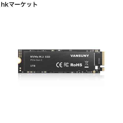 Vansuny 内蔵SSD 1TB PCle 3.0×4 NVMe M.2 SSD 3D NAND NVMe M.2 2280 内蔵ソリッド ステート ドライブ PCIe SSD より高速な PC とラッの通販は 15,487円