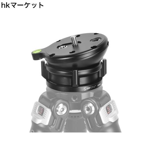 SWFOTO LB-68 レベリングベース 低重心 雲台 アルミニウム合金製 最大負荷10KG