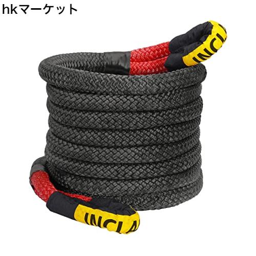 JINS＆VICO 牽引ロープ 9M 車用牽引ロープ 緊急ロープ 車 破断強度15T 汎用牽引ロープ 頑丈 耐久性 簡単取り付け 緊急脱出対策 ジープ/オの通販は