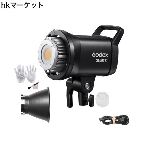 Godox SL60IIBi 75W LED ビデオライト Bowens マウント 2800K-6500K 11 FX 照明効果 0%-100% 輝度調整 APPコントロール 持ち運び簡単 ビの通販は