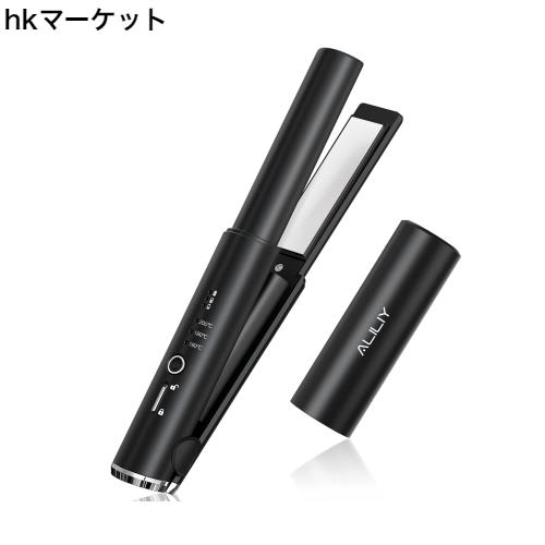 ヘアアイロン コードレス ストレートアイロン ミニ 小型 持ち運び 両用 USB充電式 ヘアアイロン 2way カール 前髪用ヘアアイロン 誤起動の通販は 5,655円