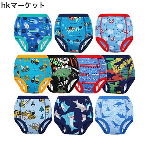 [MooMoo Baby] トレーニングパンツ 男の子 10枚セット 6層 下着 赤ちゃん 吸水性 コットン 幼児 トレパン 可愛い動物 カラフル 140の通販は 6,163円