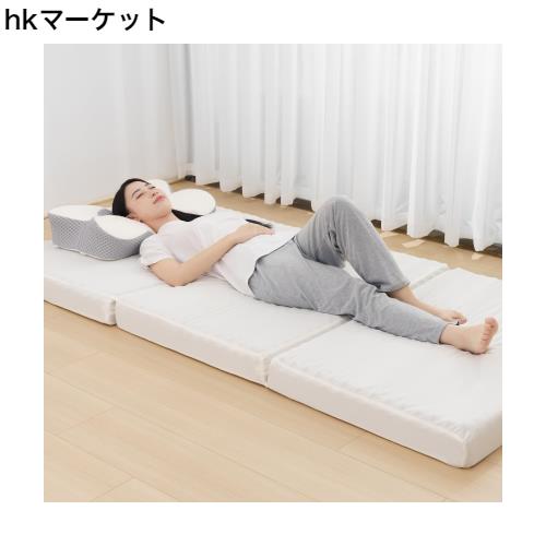 HOMFINE 高反発マットレス シングル 三つ折り 極厚10cm