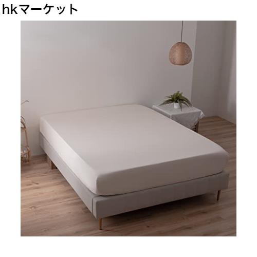 MILDLY ボックスシーツ ダブル 140x200cm 単品 オーストラリア綿100% ホテル仕様 サテン調 おしゃれ シーツ 140 200 柔らかい 無地 さらの通販は