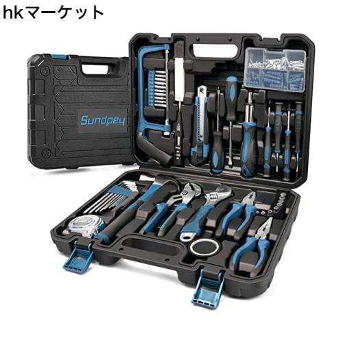 Sundpey 工具セット 148点組 - ホームツールセット作業工具セットラチェットドライバー六角レンチ プライヤーレンチ電圧テスターとポンプの通販は