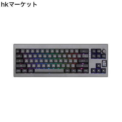 【新登場】EPOMAKER Shadow-X Gasket メカニカルキーボード ホットスワップ対応 2.4ghz/Bluetooth/USB-C有線ワイヤレスゲーミングキーボの通販は