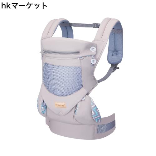 ANMERCO 抱っこ紐 前向き抱き おんぶ 抱っこひも3Dエアーメッシュ 通気性 軽量 ベビーキャリア ヘッドサポート・防風帽子・収納ポケットの通販は