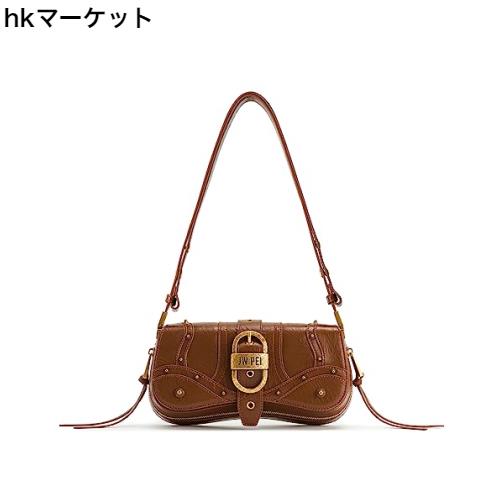 [JW PEI] Joy エンボスショルダーバッグ - エンボスブラウン