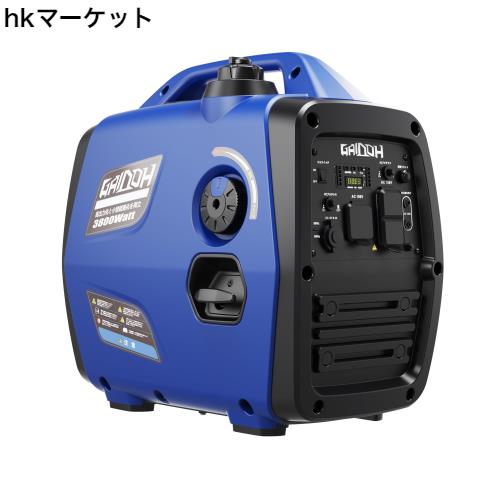Gaidohインバーター発電機 最大出力3.8kVA 高性能 ガソリン発電機インバーター静音 セル式始動 低騒音56.4dBA 50Hz/60Hz切替 8L燃料タンの通販は