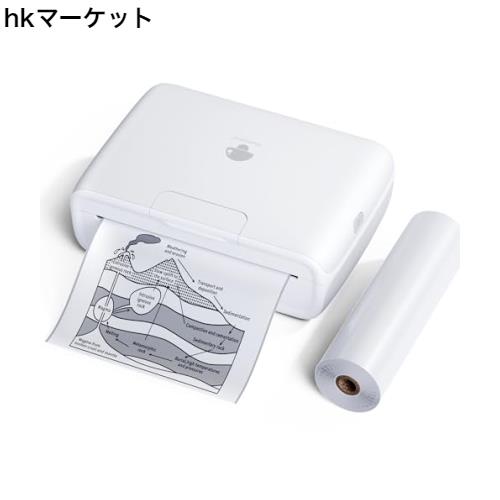 Phomemo M04S サーマルプリンター ミニプリンター スマホ対応 モバイルプリンター 53/80/110mm感熱紙対応 300dpi フォトプリンター メモの通販は