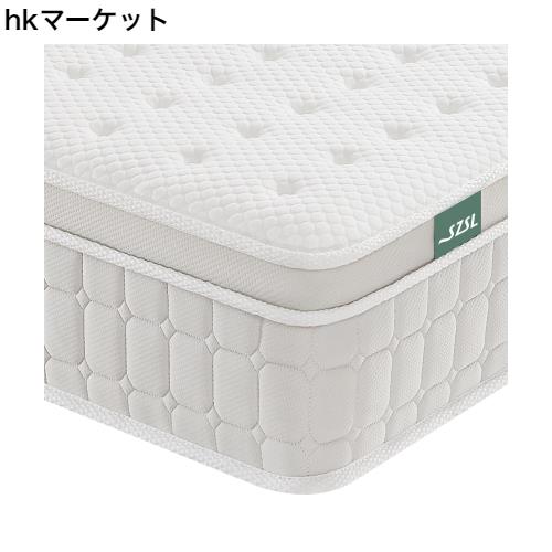 SZsuilong マットレス シングル 高反発マットレス 極厚25CM ベッドマットレス ポケットコイル 体圧分散 通気性 並行配列 高密度ウレタン の通販は