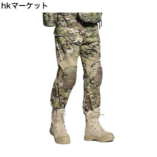 [EMERSONGEAR] タクティカル迷彩パンツ 膝パッド付き ミリタリー コンバットパンツ アーミー エアソフト ペイントボール用
