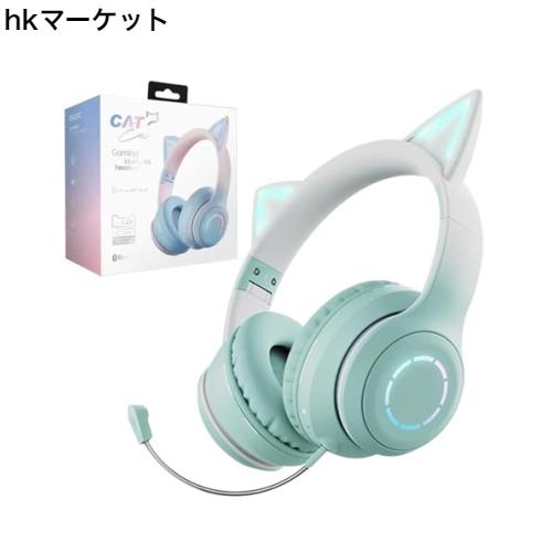 WANCHIY 猫耳ヘッドホン オーバーイヤー ゲーミングヘッドセット