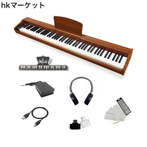 【木製電子ピアノ 】Longeye ロンアイ 電子ピアノ 88鍵盤 MOLD2 日本語表記 二つヘッドホン同時使用 MIDI端子対応 10mmストローク 380種