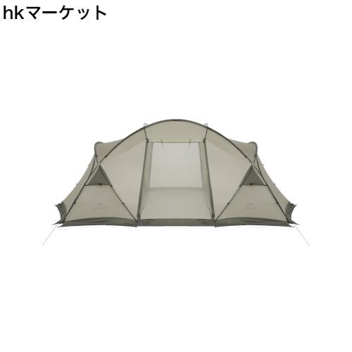 Naturehike公式ショップ テント 2人用 ツールーム 前室付き 軽量 簡単設営 通気性 UVカット 耐水圧2000？ 煙突穴 スカート付き キャンプ