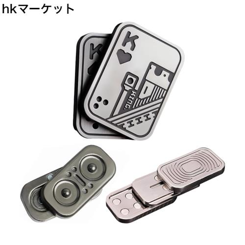 OBEST メタルポーカーフィジェット ガジェット スライダー 磁気コインおもちゃ 3種類のセット 手クランク大人 EDC ストレス発散グッズ オの通販は 6,049円