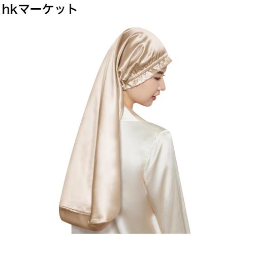 [Utukky] シルクナイトキャップ シルクキャップ 筒型デザイン 朝まで脱落なし シルク100% シルクナイトキャップ ロングヘア用 ヘアキャッの通販は