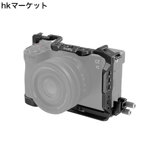 SmallRig カメラケージキット Sony対応 Alpha 7C II/Alpha 7CR対応 アルカクイックリリースプレート内蔵 拡張性 底部1/4”-20とM2.5ネジ