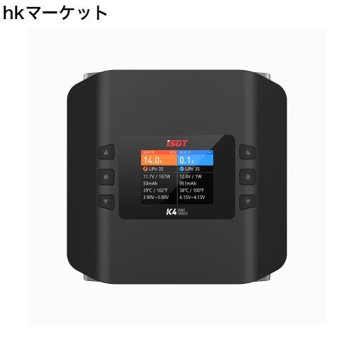 ISDT K4 高出力Lipoバッテリーバランス充電器 放電器 デュアルチャネル