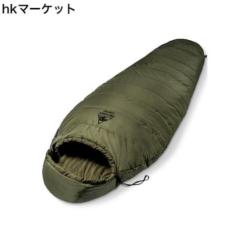OneTigris キャンプシュラフ マミー型寝袋 撥水 圧縮可能 足出せる スエードタッチ 快適温度8-15℃ 春夏秋3シーズン 収納パック付き 緑 の通販は