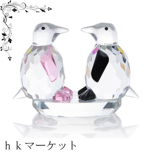 【バカラ】動物 ペンギン 置物 インテリア★美品★幸運　ケース付き バカラ】動物 ペンギン 置物 インテリア☆美品☆幸運 ケース付き