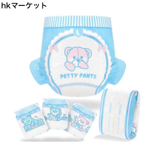 LittleForBig大人用おむつ 3種絵柄アソート【テディパンツ】変色お知らせサインの線 厚型 高吸収 テープ型 10枚入Lの通販は 8,074円