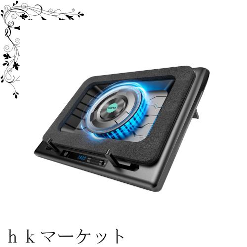 「2024年新時流・特許取得済」llano ノートパソコン 冷却 ノートパソコンクーラー 冷却ファン 冷却台 (ターボブースト技術/空冷式冷却/無の通販は