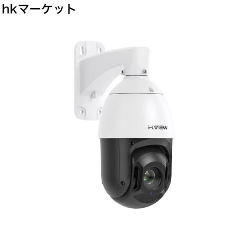 H.View PTZ防犯カメラ 18X光学ズーム 赤外線 防犯カメラ 5MP 500万画素 POE