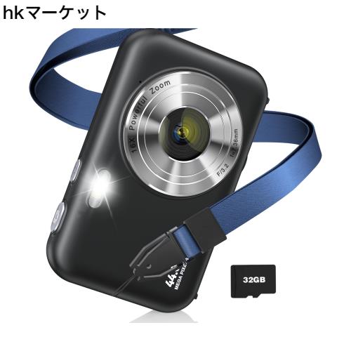 デジタルカメラ デジカメ 4400万画素 トイカメラ キッズカメラ 1080P動画撮影 16倍ズーム 手振れ補正 セルフタイマー 連写 ミニカメラ 軽