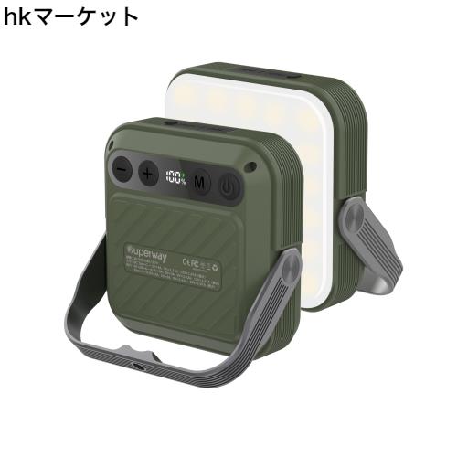 SUPERWAY 20000mAh led ランタンQC 3.0/22.5W 2024新登場 1600ルーメン 四色切替 昼光色 昼白色 電球色 赤色点灯 SOS IP65 防水 アウトドの通販は 15,842円