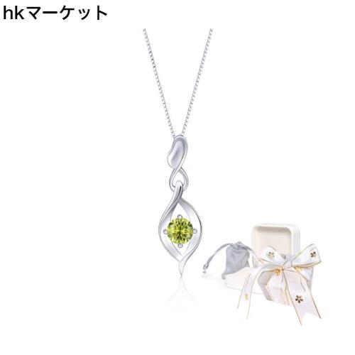 Naniwaai] ネックレス レディース 人気 8月 ペリドット 誕生石  