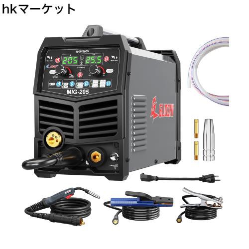 GZ GUOZHI 溶接機 半自動 100v 200V 兼用 205A アルミ溶接機 TIG溶接機 MMA/アーク溶接 ガス＆ノンガス スプールガン 溶接機 ワイヤー溶接の通販はau PAY マーケット - hkマーケット | au PAY マーケット－通販サイト