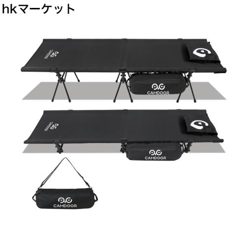 コット キャンプ 2way CAMDOOR【高密度1000Dオックスフォード＆枕カバー付き】150KG高耐荷重 コット 軽量 キャンプ コット ワイド ハイ/ロの通販は 15,465円
