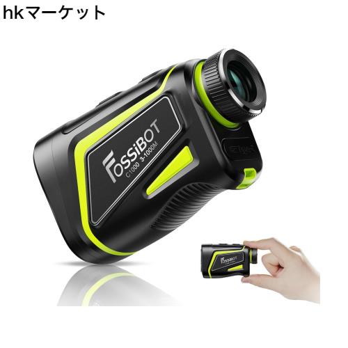 FOSSiBOT C1000 ゴルフレーザー距離計 LCD黒表示 最速0.06S測定 光学6.5倍望遠 高透過レンズ 1000m/1093yd対応 マグネット付 ゴルフ距離