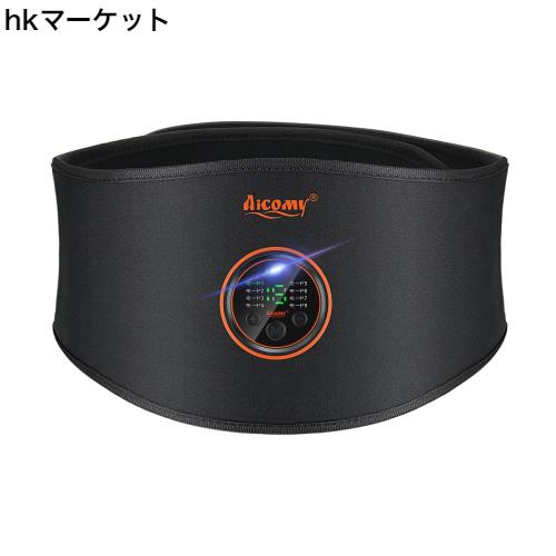 ems 腹筋ベルト【ジェルシート不要 実用新案登録】 筋トレ器具 EMSトレーニング 洗える USB充電式 延長ベルト付き 男女兼用 Aicomy 純正の通販は
