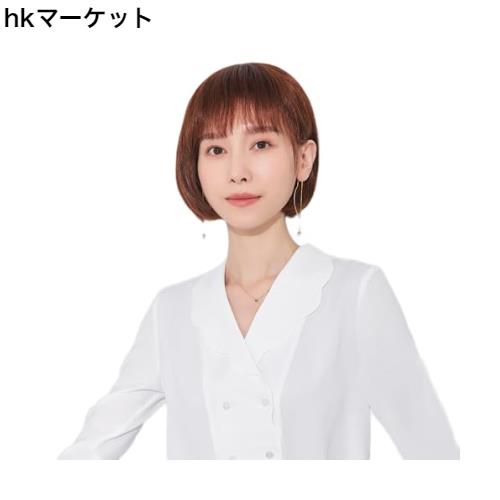 P＆Z ウィッグ ボブ ショート 人毛100% フルウィッグ かつら 女性 レディーズ 手植え 女性用 医療用 自然 小顔 日常 耐熱（ヘアネット 付の通販は