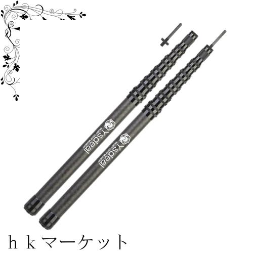 【52CMのアップグレード収納長さ】タープポール カーボン 高炭素 52-180CM無段階調節 最大直径29MM わずか287g(1本あたり) テントポール