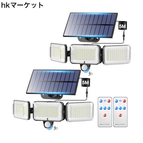 ONEFIRE ソーラーライト 屋外 防水 人感センサー、【二個セット リモコン付き 224LED】 センサーライト 屋外 ソーラー 人感、【3000ルーの通販は 5,678円