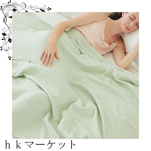 EMME 6重 ガーゼケット クーイン 綿100% タオルケット 夏 無添加 夏掛け 6層ガーゼタオル 水洗い加工 先染め コットン100％ 綿 肌かけ 洗の通販は 6,683円