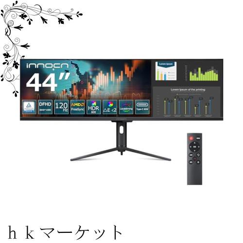 INNOCN 43.8インチ ウルトラワイド pc モニター 3840*1080 HDR600 IPS非光沢 Type-C FreeSync/G-Sync 薄型 傾き調整 VESA対応 日本語取扱