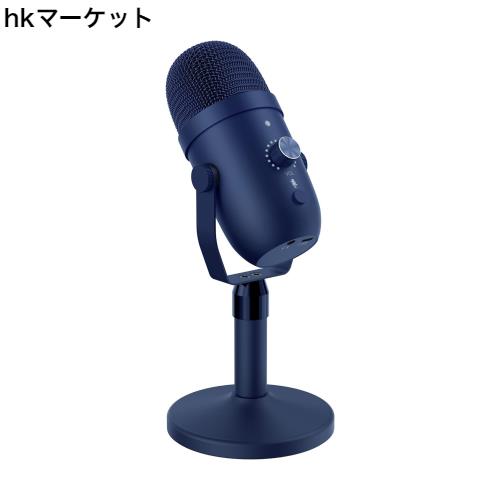 コンデンサーマイク USBマイク PCマイク 単一指向性 PCゲームマイク ノイズ軽減 ミュートボタン LED指示ライト マイクスタンド付きの通販は 5,411円