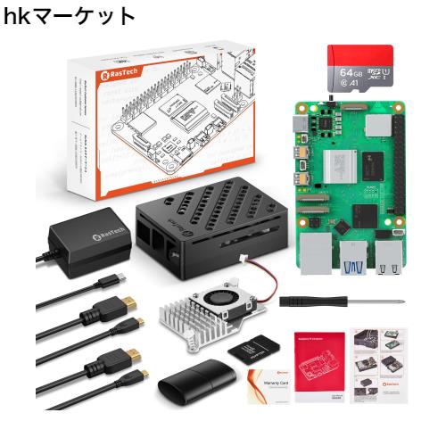RasTech Raspberry Pi 5 8GB セット Raspberry Pi 5 8gb 本体/ 64 GB