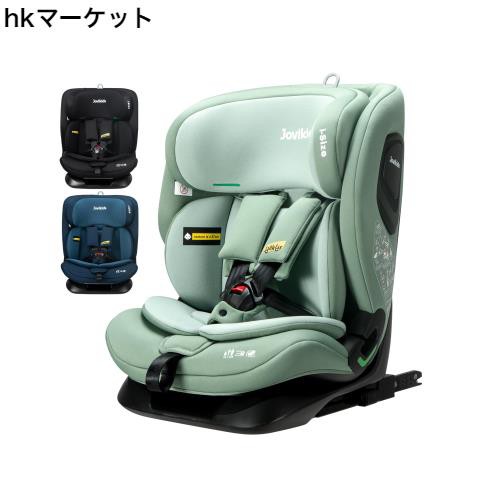 Jovikids チャイルドシート ISOFIX、 i-Size R129適合 76-105cm （15ヶ月〜12歳くら）いジュニアシート、ロングユース、調整可能なライ角