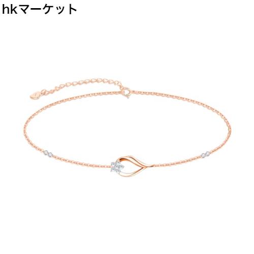 Naniwaai ブレスレット レディース 花 3月 誕生石 ブレスレット