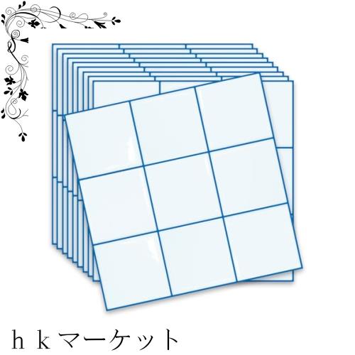 MORCART タイルシール 防水 耐熱 キッチン 洗面所 トイレ DIY 家具やアイテムの装飾 タイルシート 壁紙シール 3D リメイクシート (25x25cの通販は